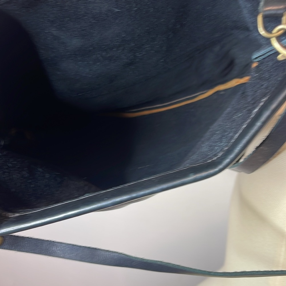 AWL Snap Crossbody Clutch in Black Brown Color Block‎ Leather - Picture 9 of 9